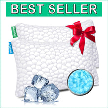 Load image into Gallery viewer, Adjustable King Size Pillows for All Sleep Positions - Soft Gel Foam (Set of 2)