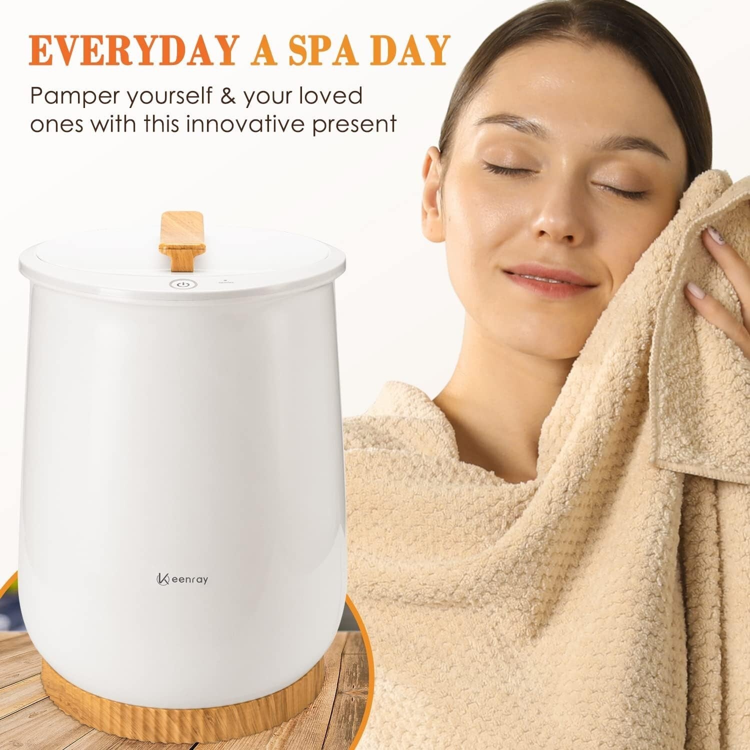 Premium Towel Warmer with Automatic Shut Off - Ideal for Bathrobes and Blankets