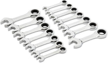 Load image into Gallery viewer, Professional 14 Pc. Stubby Ratcheting Wrench Set - Enhanced Grip &amp; Access