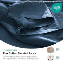 Load image into Gallery viewer, Soft Breathable King Size Linen &amp; Cotton Sheet Set - Elegant Home Essentials