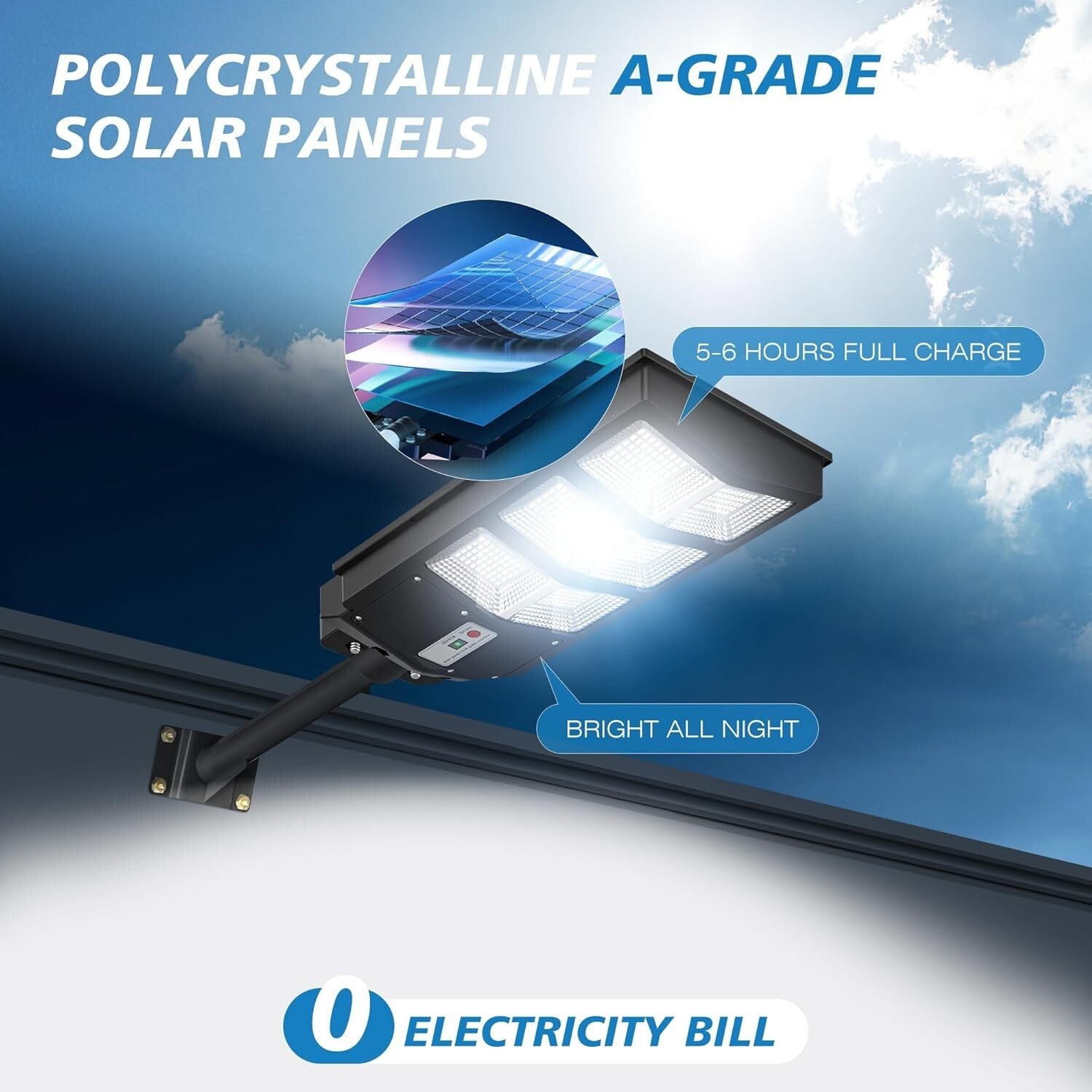 Intelligent Motion Sensor Solar Lights - 270 LED Outdoor Floodlight with Remote