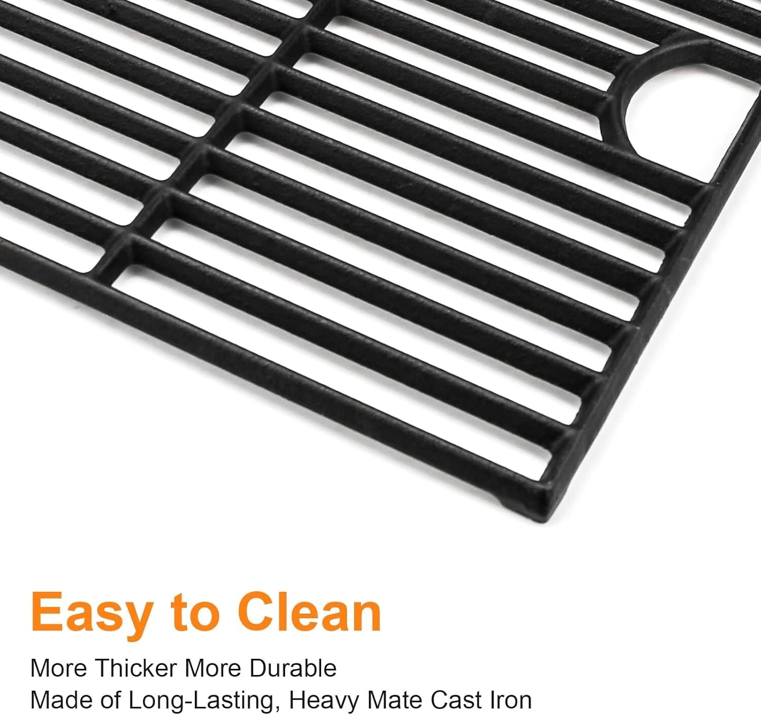 Durable 17-Inch Cast Iron Grill Grates - Perfect for Nexgrill and Kenmore Grills