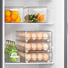 Load image into Gallery viewer, Clear Egg Tray with Non-Slip Base - Holds 48 Eggs, 2 Pack for Easy Storage