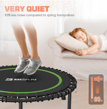 Load image into Gallery viewer, Foldable 450 LBS Fitness Trampoline with Adjustable Handle - Indoor/Outdoor Use