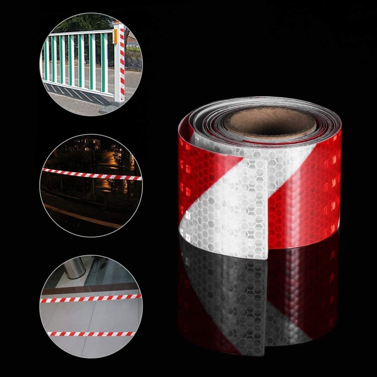 Safety Reflective Tape 2'' x 66ft with Strong Adhesion - Ideal for Outdoor Use