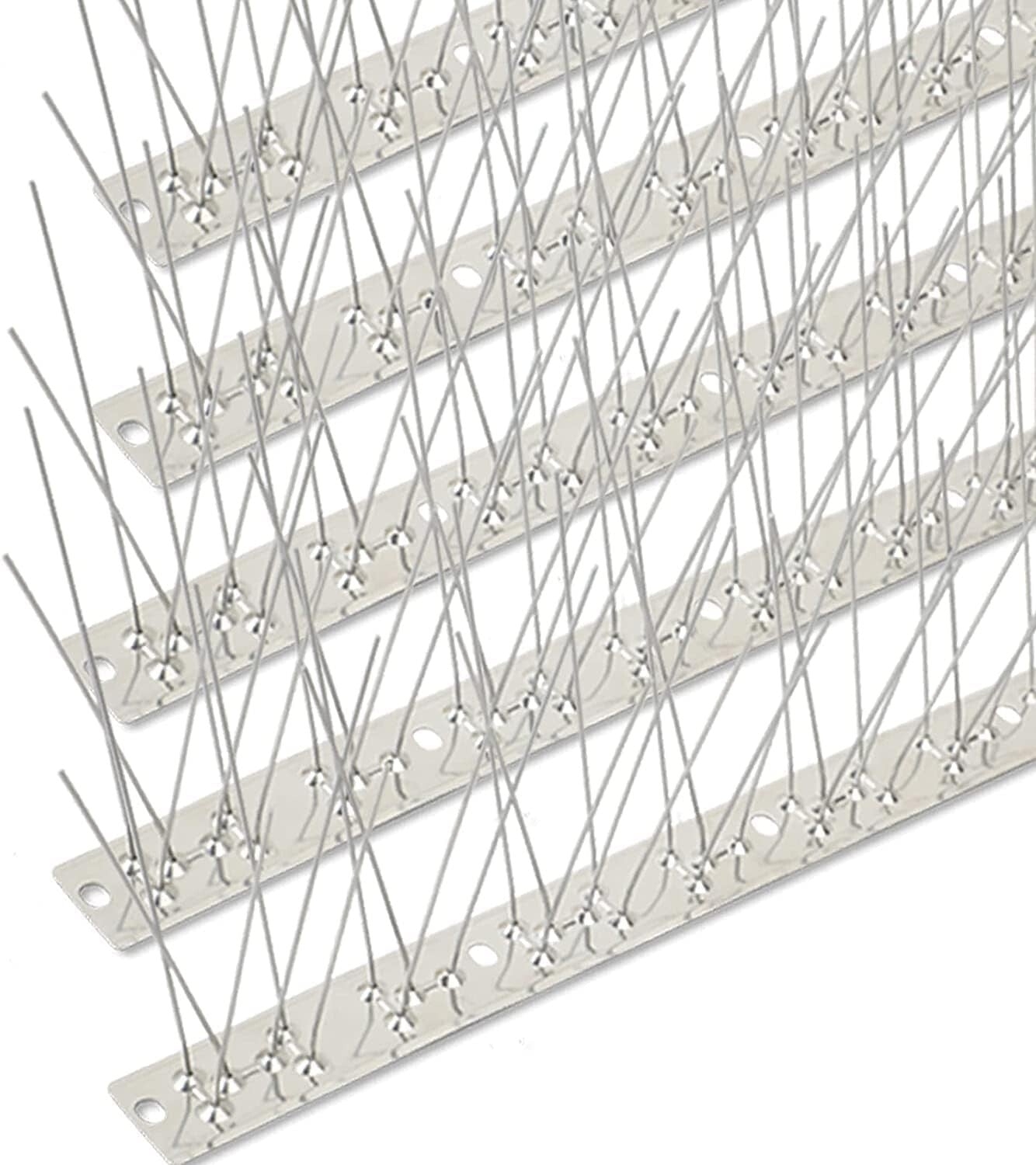 185 Pack Bird Spikes with 200Ft Coverage - Durable & Rust-Resistant Steel Strips