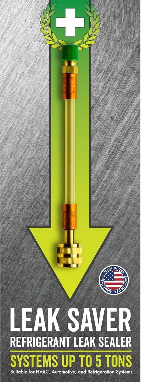 Direct Inject AC Leak Sealer for Up to 5 Tons - Works with All Refrigerants