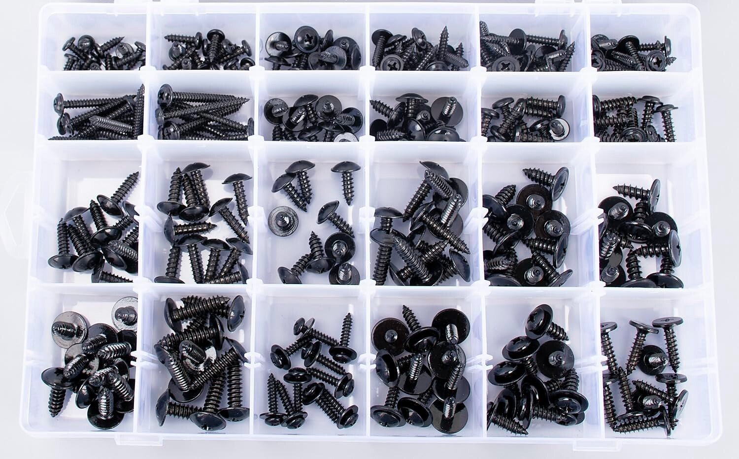 270pcs Phillips Head Self-Tapping Screw Assortment Kit for Automotive Repairs