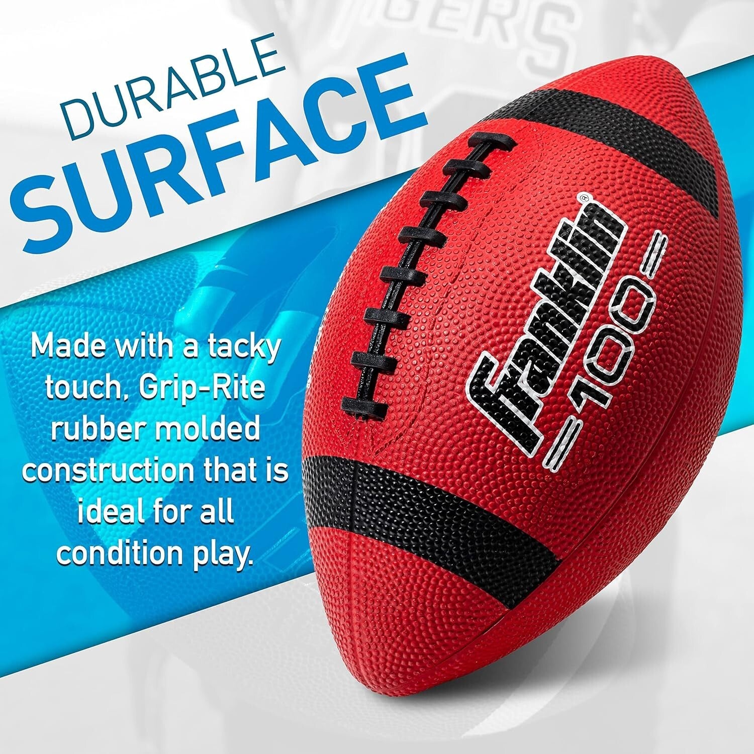 Grip-Rite Junior Footballs: Durable Outdoor Rubber Balls for Young Players