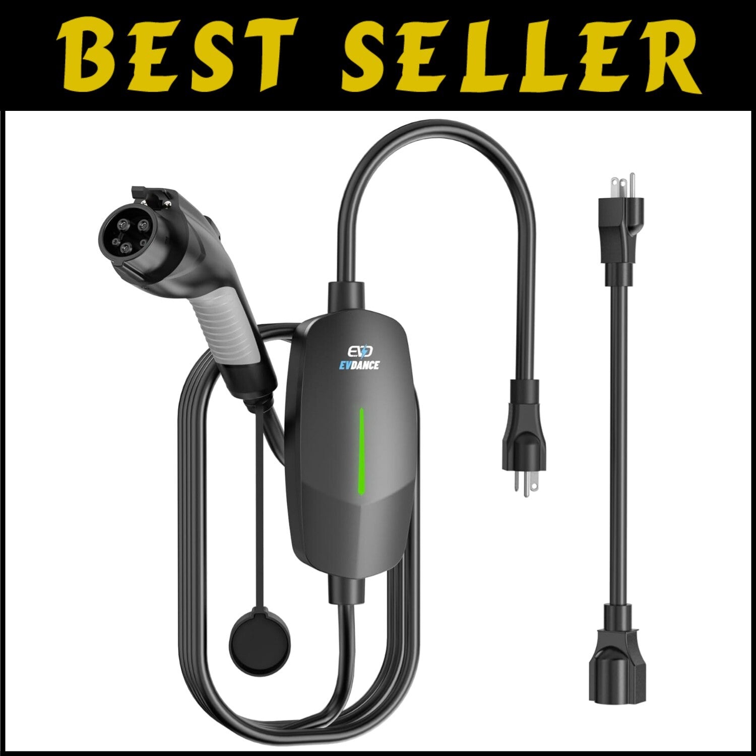 Durable Electric Vehicle Charger - 25FT Cable, 16A Fast Charging for J1772 Cars