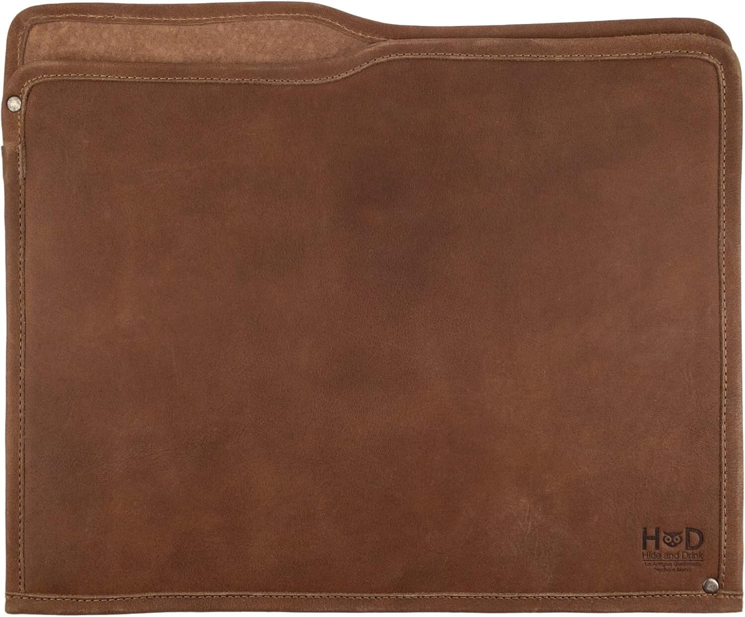 Finely Hand-Stitched Full Grain Leather Folder - A4 Organization Solution