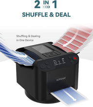 Load image into Gallery viewer, Quiet 2-in-1 Card Shuffler &amp; Dealer with Remotes - Rechargeable for Endless Fun