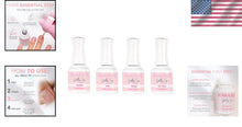 Load image into Gallery viewer, Gelly Tips Essentials Nail Set: Glossy Finish Gel, Prep &amp; Top Coat for DIY