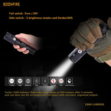 Load image into Gallery viewer, Powerful 1060 Lumens Tactical LED Flashlight - Waterproof with Adjustable Beam