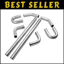 Load image into Gallery viewer, Custom 3" T304 Stainless Steel Exhaust Pipe Kit - 16G, 8 PCS with Mandrel Bends