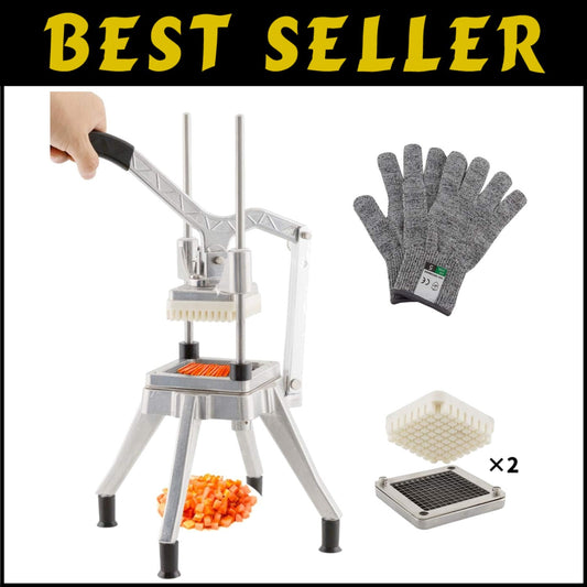 Professional-Grade Vegetable French Fry Cutter with Sharp Stainless Steel Blades