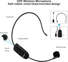 Load image into Gallery viewer, 10W Teacher Voice Amplifier with UHF Wireless &amp; Wired Microphones for Classrooms