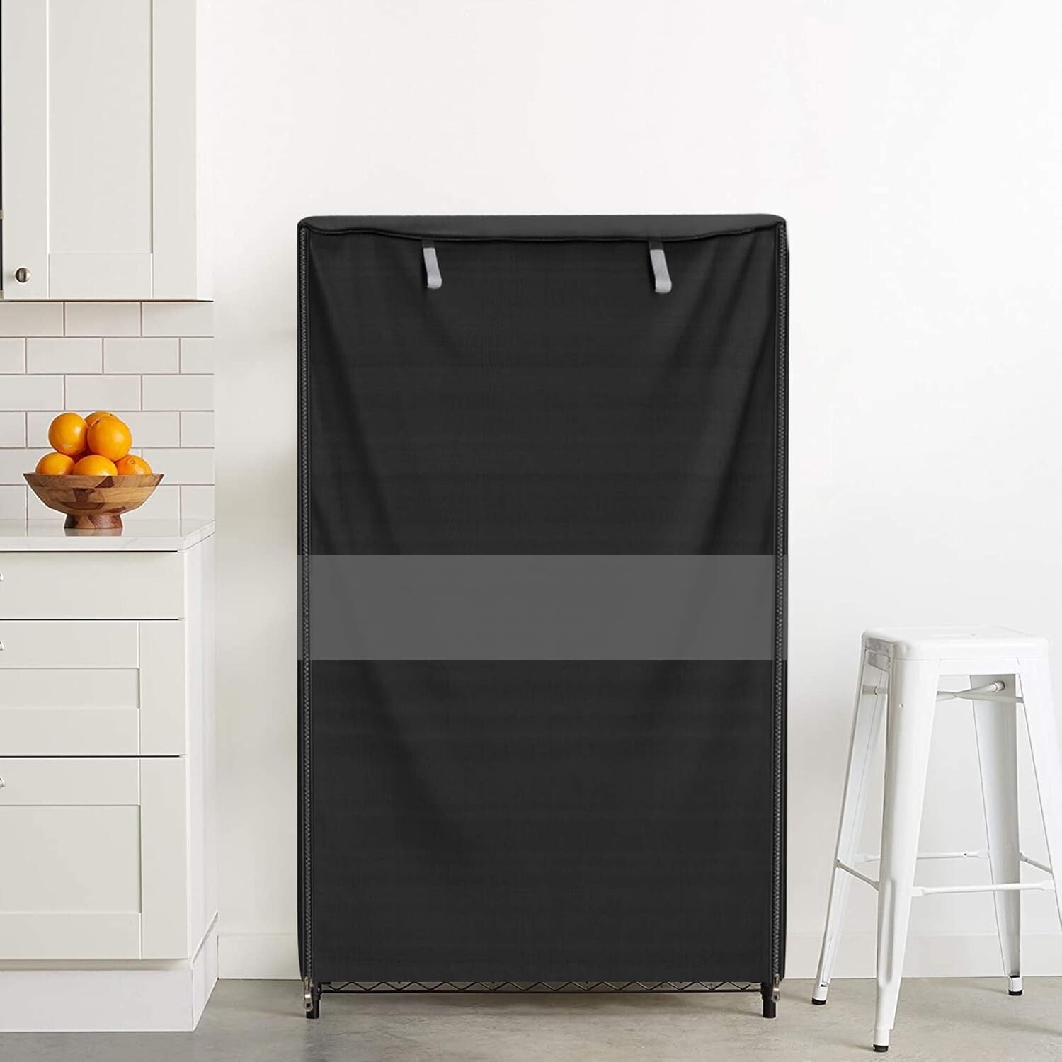 600D Heavy-Duty Waterproof Dustproof Rack Cover with Zipper - 48"W x 24"D x 72"H