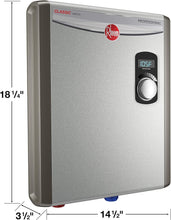 Load image into Gallery viewer, Compact 18kW Tankless Electric Water Heater with Self-Modulation and LED Control