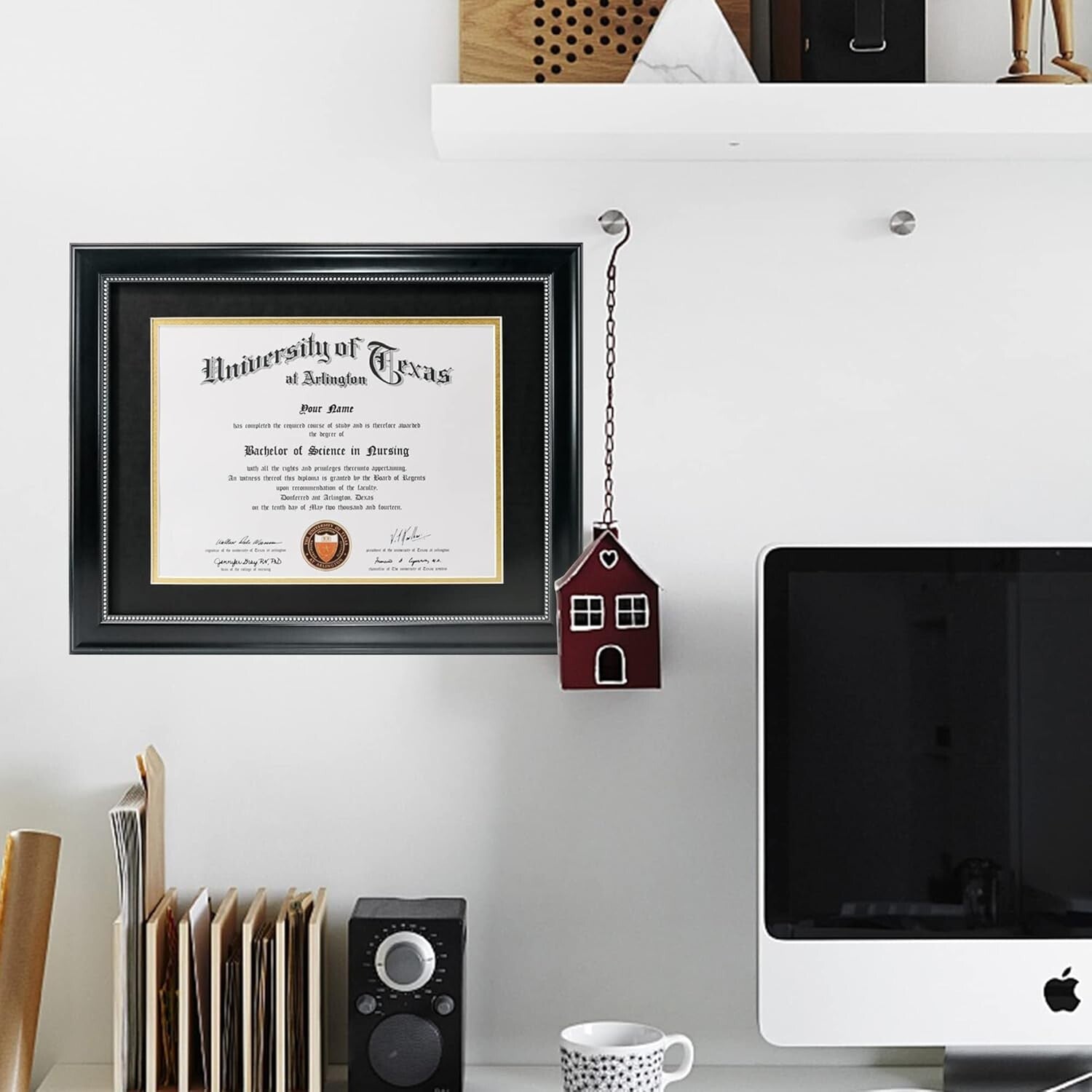 Versatile 3-Pack of Black Frames with Silver Beaded Design for All Occasions