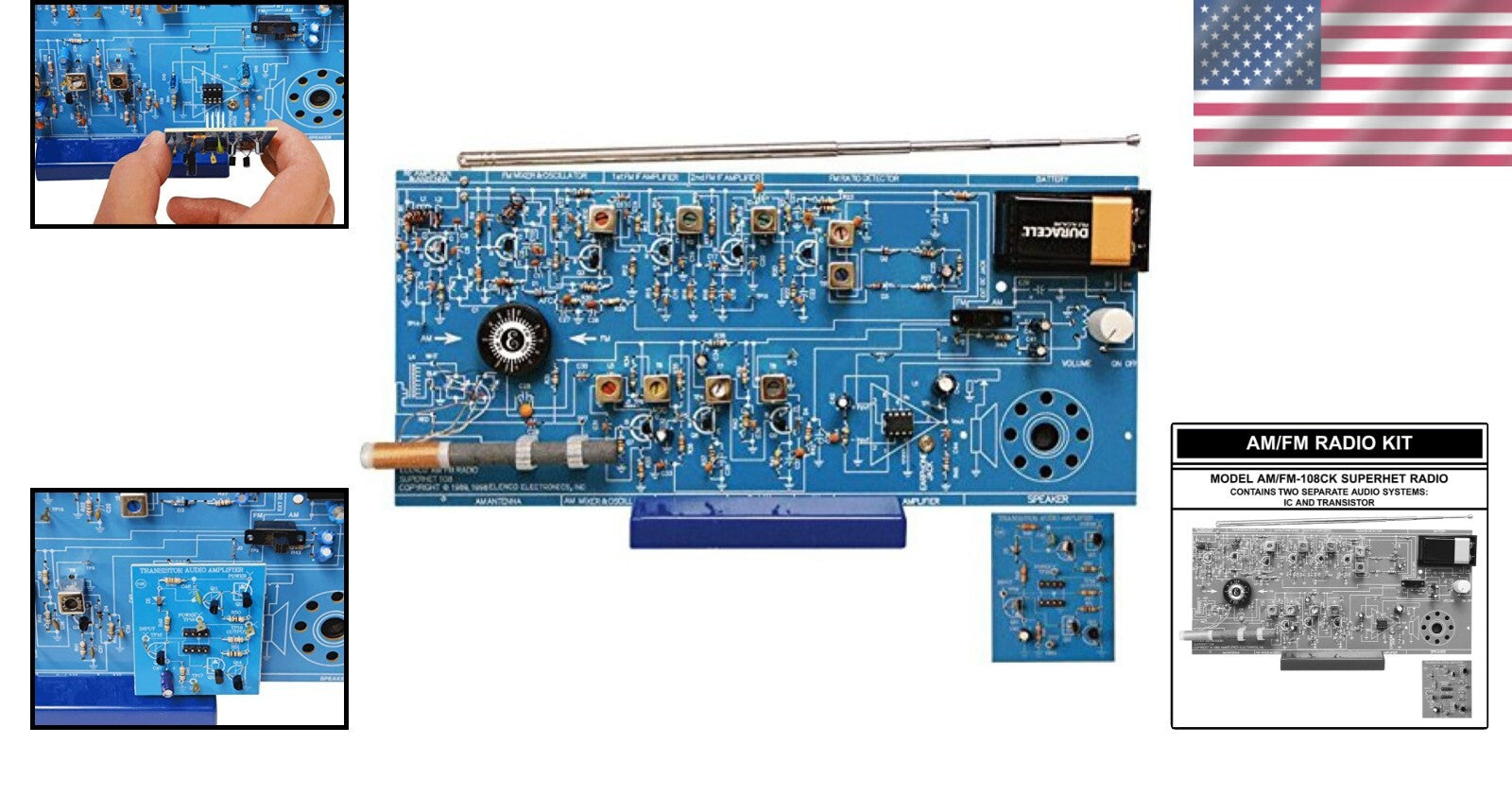 Engaging AM/FM Radio Project Kit - Master Soldering & Electronics Skills!