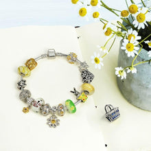 Load image into Gallery viewer, Mixed Set of Translucent Yellow &amp; Brown Glass Beads - Perfect for Bracelets