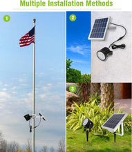 Load image into Gallery viewer, Patio Solar Flag Light with Dual Brightness - Fits 1.4-3” Poles, Easy Install