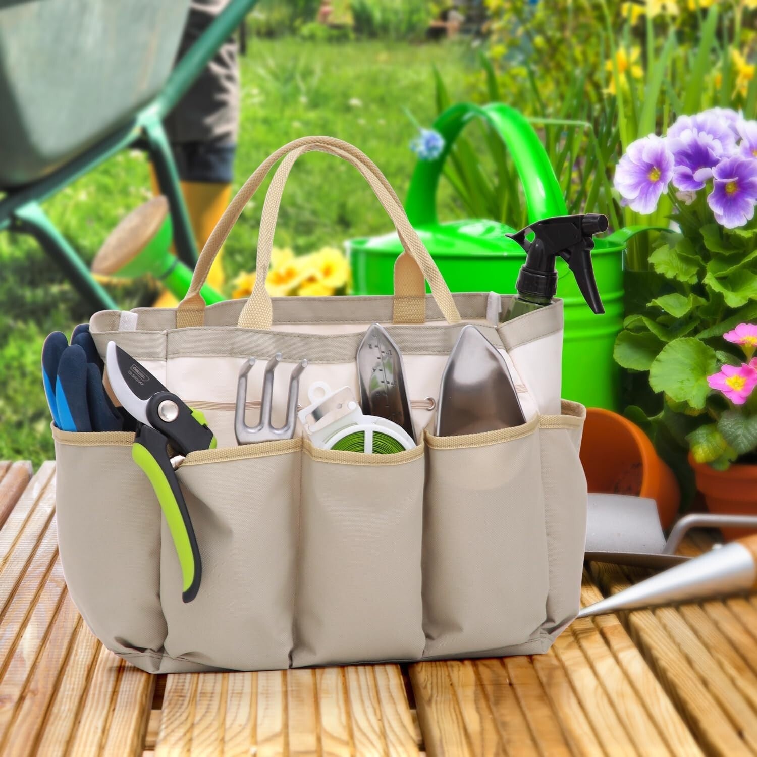 Versatile Folding Garden Stool with Extra Kneeling Pad - Supports 330 lbs