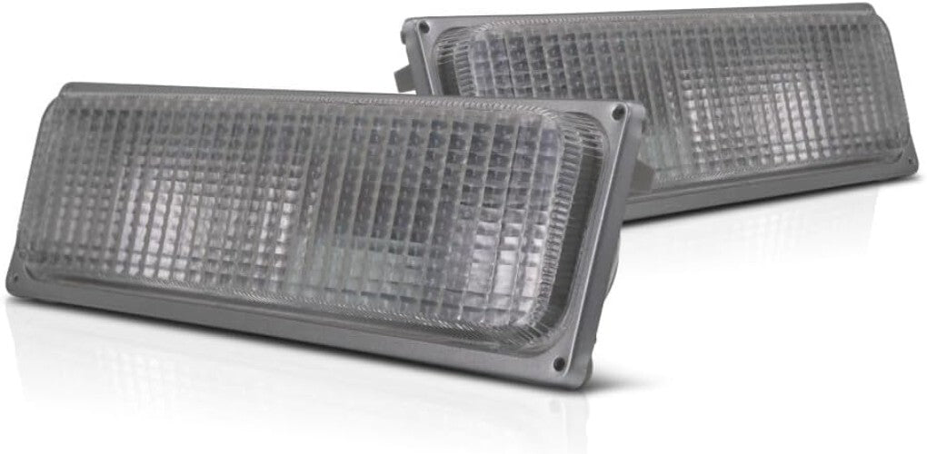 Polycarbonate Halogen Parking & Side Marker Lights for 1990-1993 Chevy (Pair)