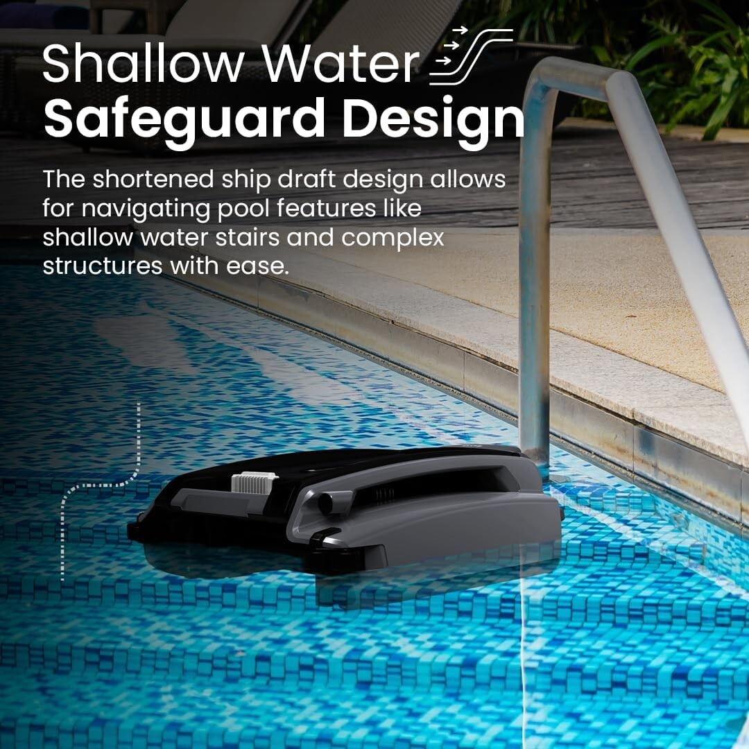 Advanced Solar Pool Skimmer with 30-Hour Battery Life & Easy Remote Control