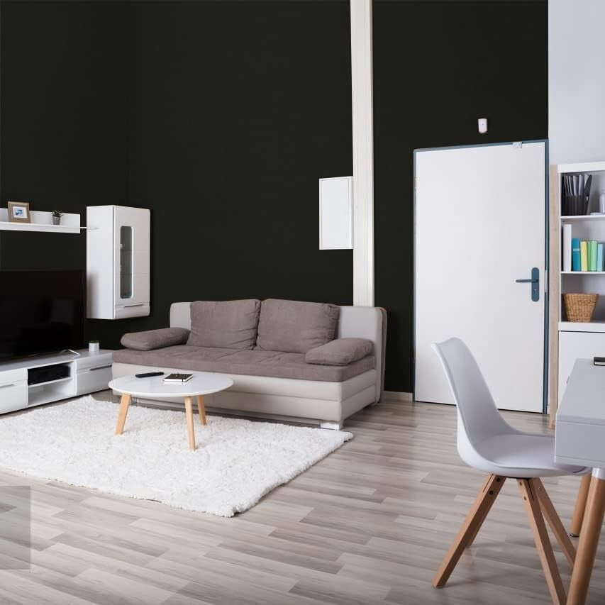 Durable Matte Black Peel and Stick Wallpaper - Easy Install & Bubble-Free Design