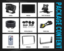 Load image into Gallery viewer, Professional 1080P Wired Backup System, 170° Wide Angle, IP69 Weatherproof