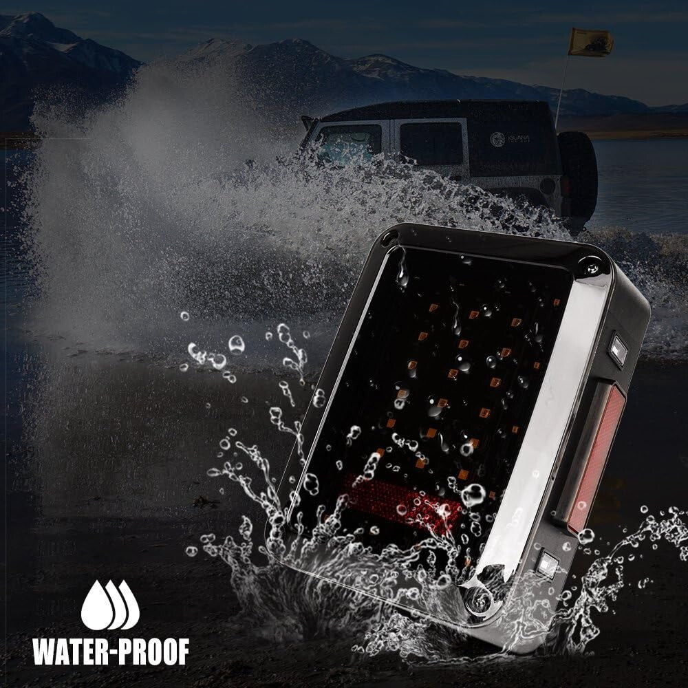 Smoked LED Taillights for Jeep Wrangler 2007-2018 - Unmatched Visibility & Style