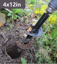 Load image into Gallery viewer, Heavy Duty 5-Piece Garden Auger Set - Perfect for Tough Soil and Easy Digging