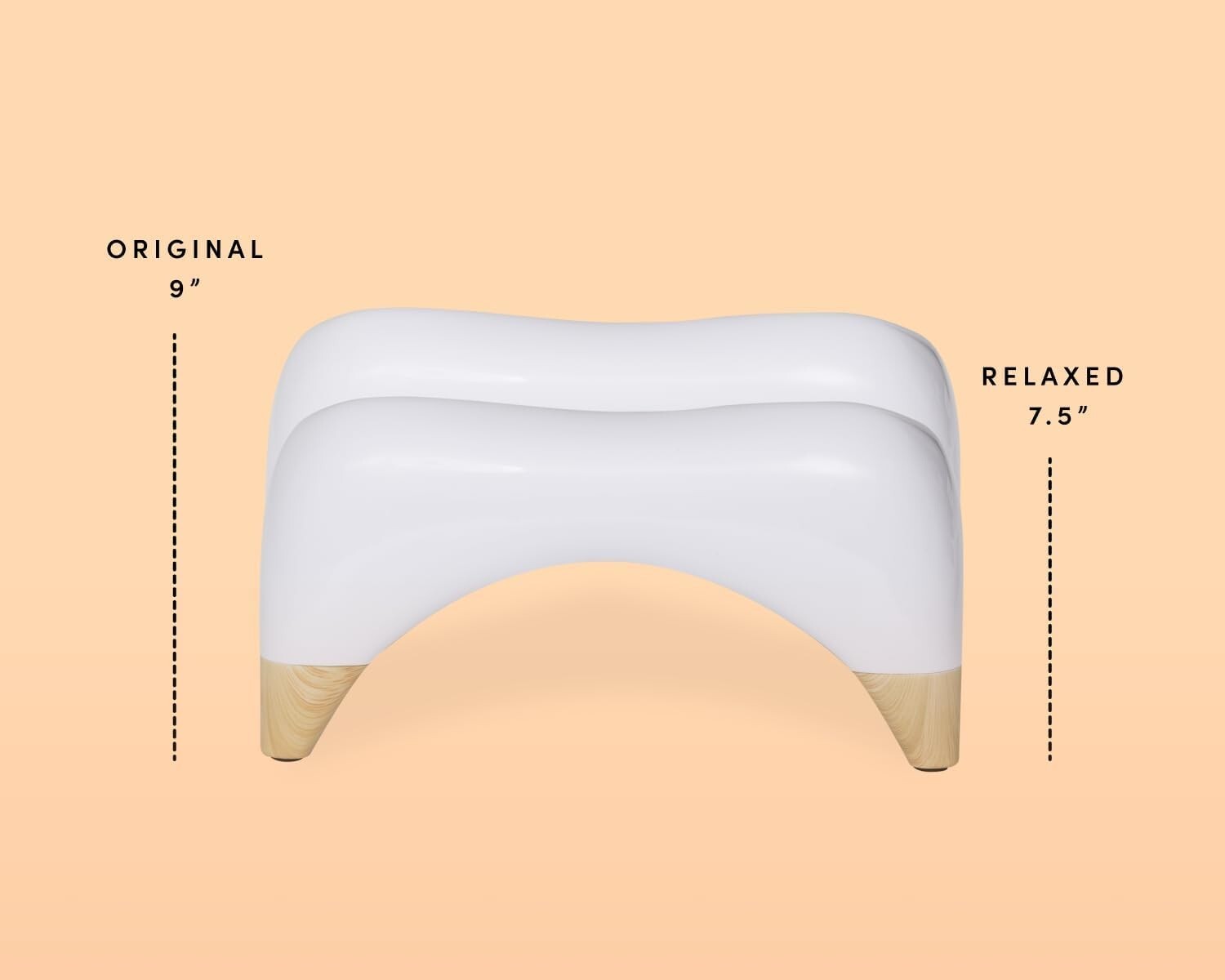 Elevated Ergonomic Toilet Stool – 9 Inches of Style for Better Bowel Health