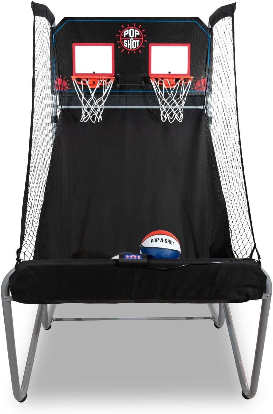 Family-Friendly Arcade Basketball Set - Adjustable Height, Durable Steel Frame