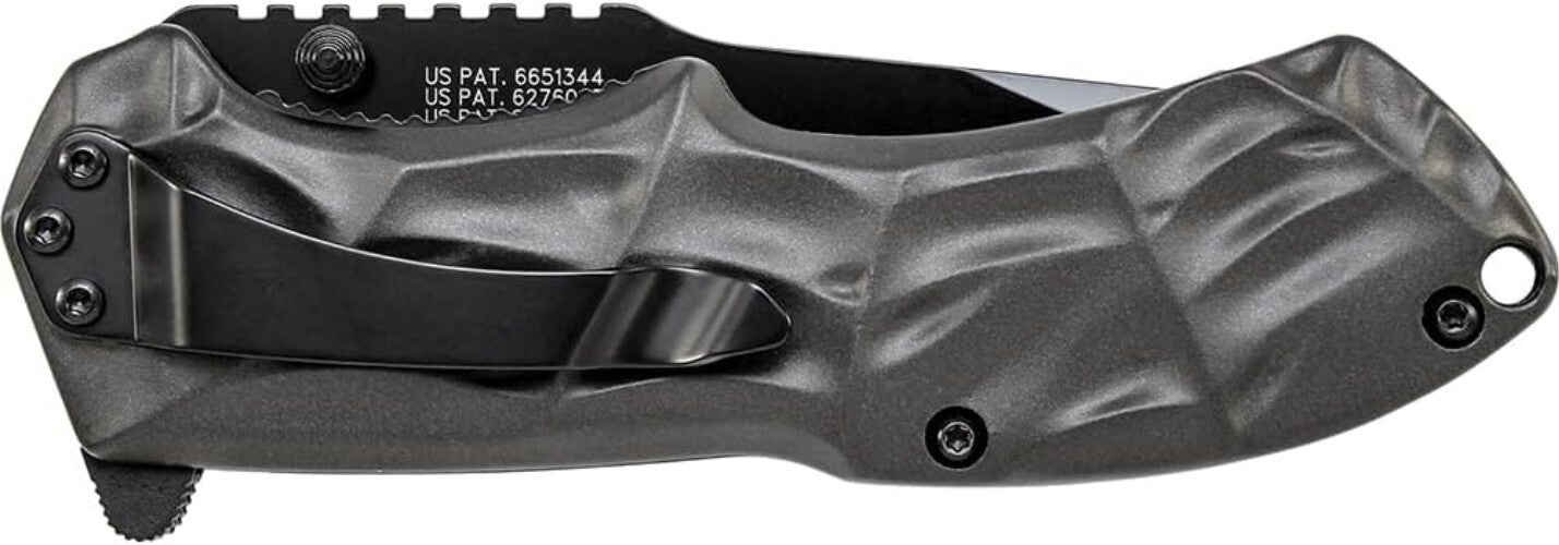 Lightweight 3.4in Tanto Blade Knife with Assisted Opening & Aluminum Handle