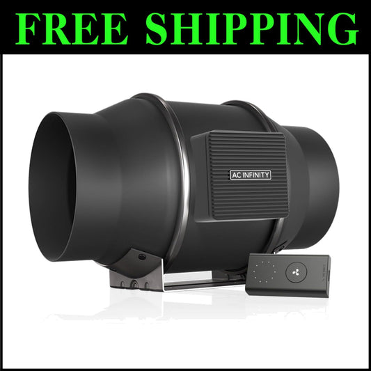 CLOUDLINE PRO S6: Quiet 6" Inline Duct Fan with Smart Speed Control