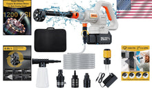 Load image into Gallery viewer, Efficient 1200 PSI Cordless Pressure Washer with Adjustable Nozzle &amp; Battery