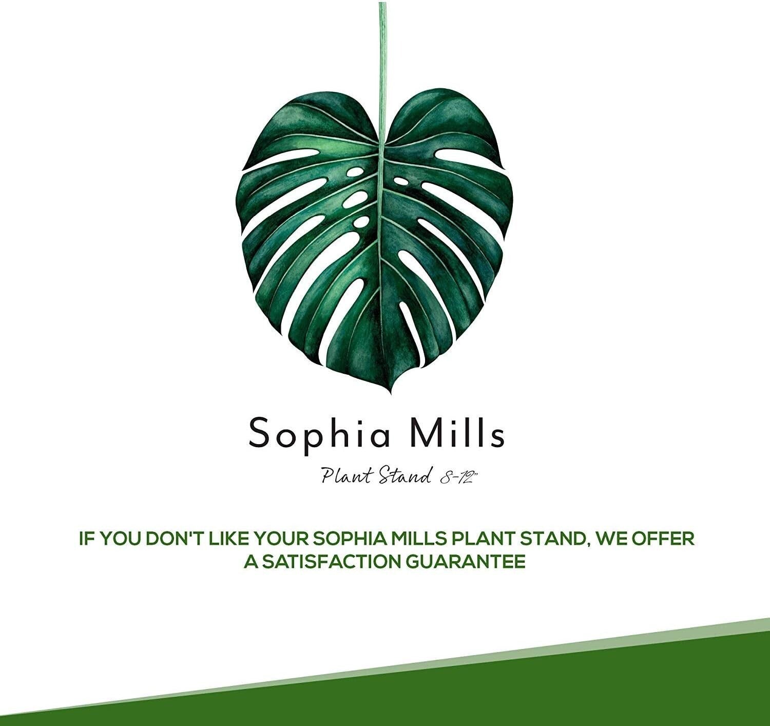 Adjustable Width Plant Stand for 8-12 Inch Pots - Elegant Acacia Wood Pedestal