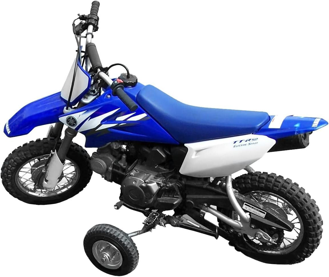 Durable 8-Inch Training Wheels for Honda, Yamaha, Suzuki - Easy Installation