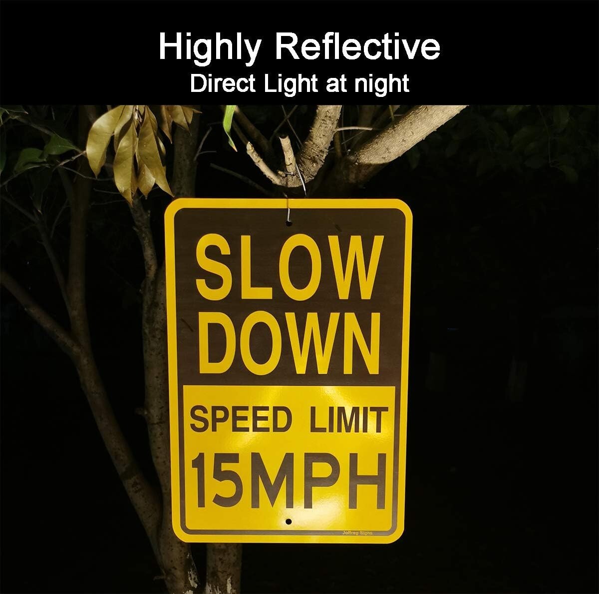 Durable 17x12 Reflective Speed Limit Signs, Weather-Resistant Aluminum 4 Pack