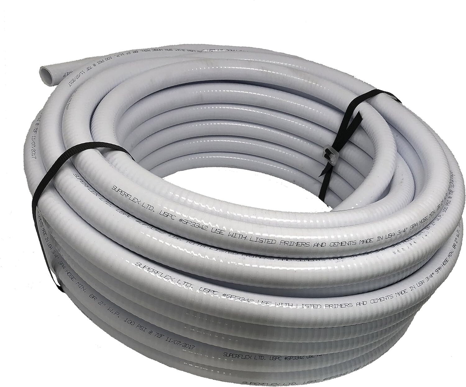 High-Quality Flexible 1.5" PVC Pipe - 50FT for Pools, Spas & Water Gardening