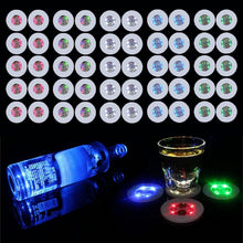 Load image into Gallery viewer, Vibrant LED Drink Coasters Set - 50 Pcs Light Up Accessories for Celebrations