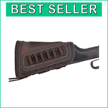 Load image into Gallery viewer, Stylish Leather-Bound Recoil Pad Extension &amp; Shell Holder for Rifles &amp; Shotguns