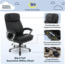 Load image into Gallery viewer, Adjustable High Back Big &amp; Tall Office Chair with Plush Body Pillows &amp; Support