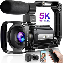 Load image into Gallery viewer, Ultra Full HD 5K Camera with 48MP, Anti-Shake &amp; Remote - Ideal for YouTube