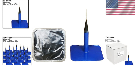 Efficient Tire Repair Kit - 24 Pcs Wrapped Stem & Patch Combo for Quick Repairs