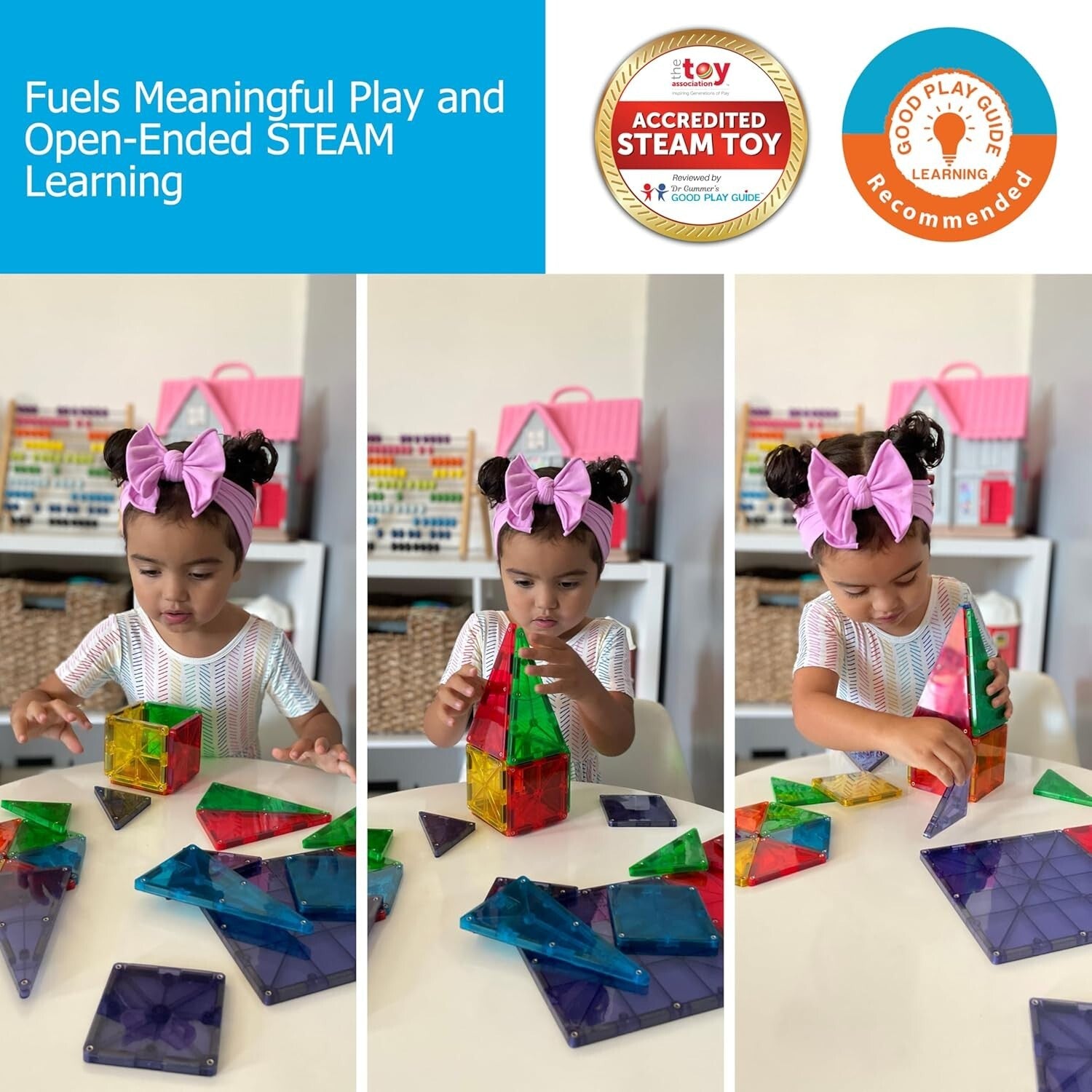 Safe and Non-Toxic 32-Piece Magnetic Builders Set - Perfect for Young Innovators