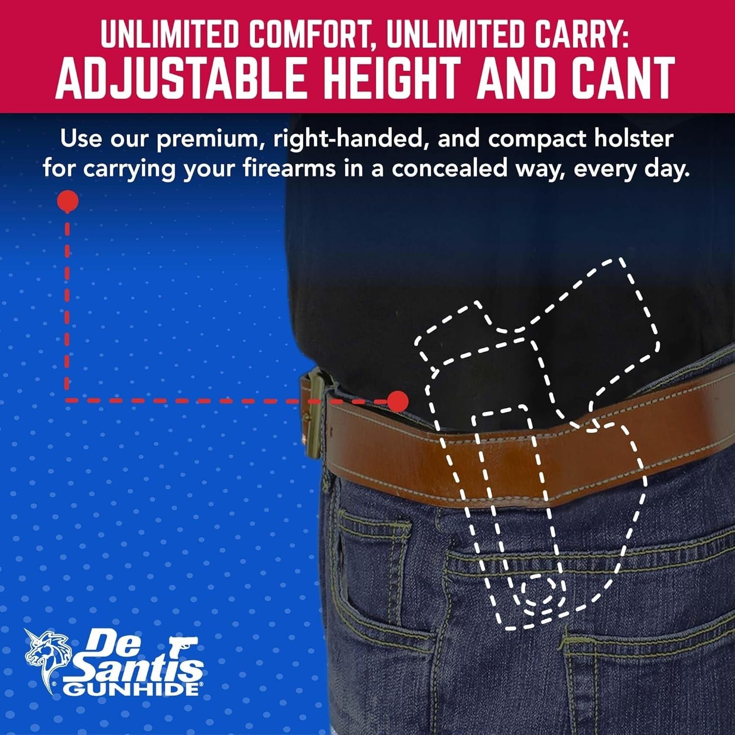 Lightweight Sof-Tuck Leather Holster for GLOCK & Taurus - Easy Access Right-Hand